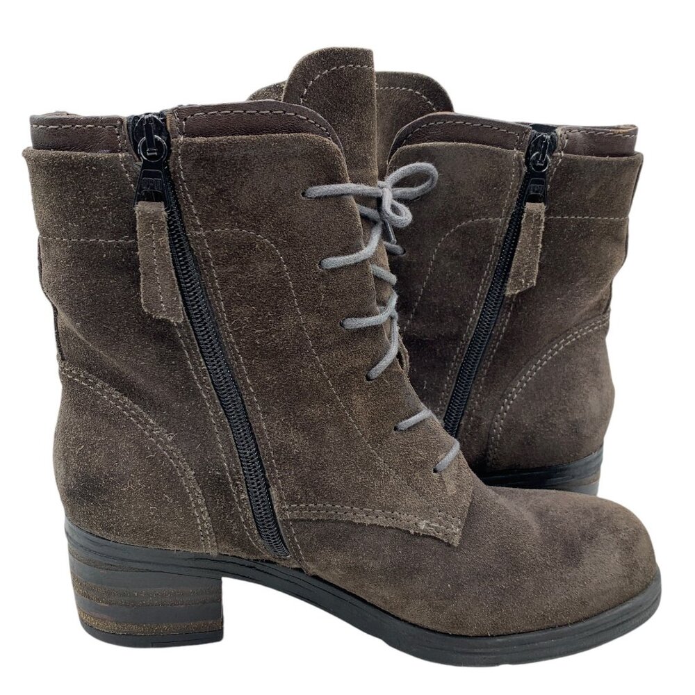Miz Mooz Lace Up Boots Booties Sloanne Brown Women’s Sz EU 39/ US 8.5-9. #16 - Picture 6 of 13